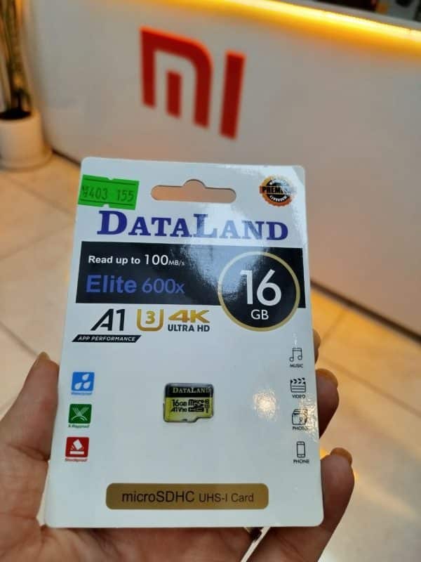 کارت حافظه microSDHC دیتالند مدل Elite 600x کلاس 10 استاندارد UHS-I U3 سرعت 100MBps ظرفیت 16 گیگابایت