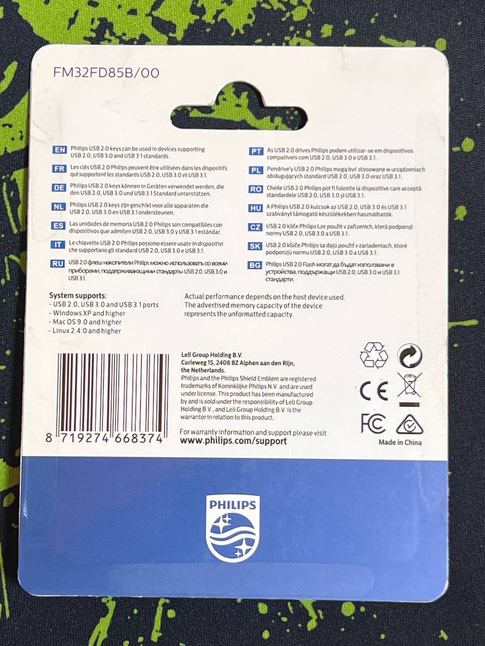 فلش مموری فیلیپس مدل Pico ظرفیت ۳۲ گیگابایت (USB 2.0)(اصلی)